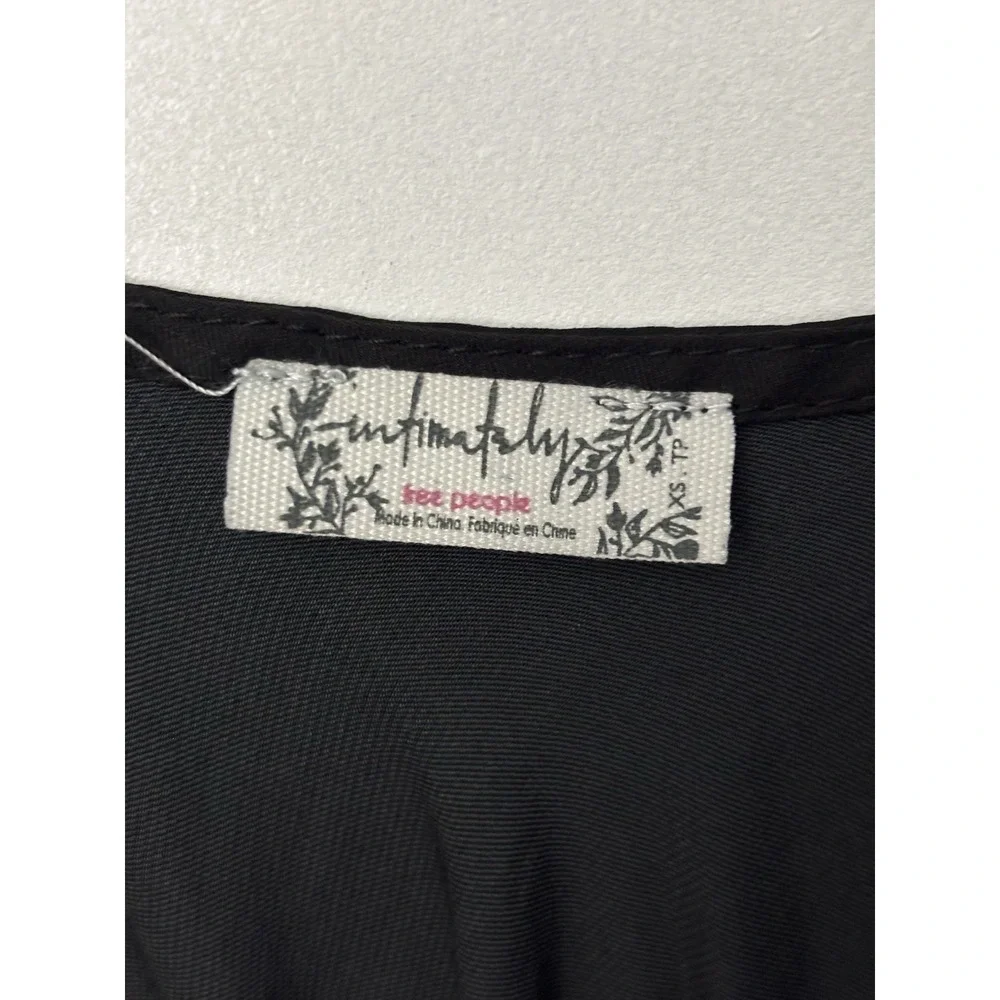 Intimately Free People Black Cowl Neck Bias Slip Midi Dress XS Romantic 0599